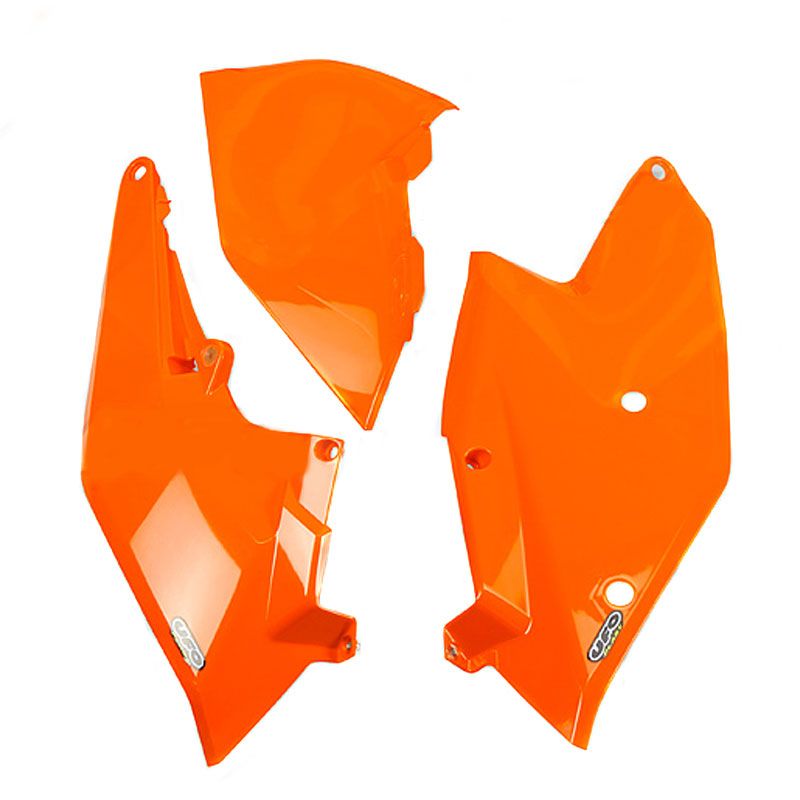 Plaques latérales Ufo ORANGE FLUO