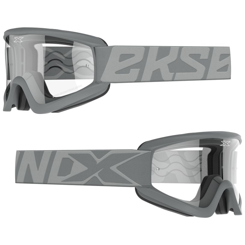 Image of Masque cross EKS GOX FLAT OUT STEALTH GREY - CLEAR 2023