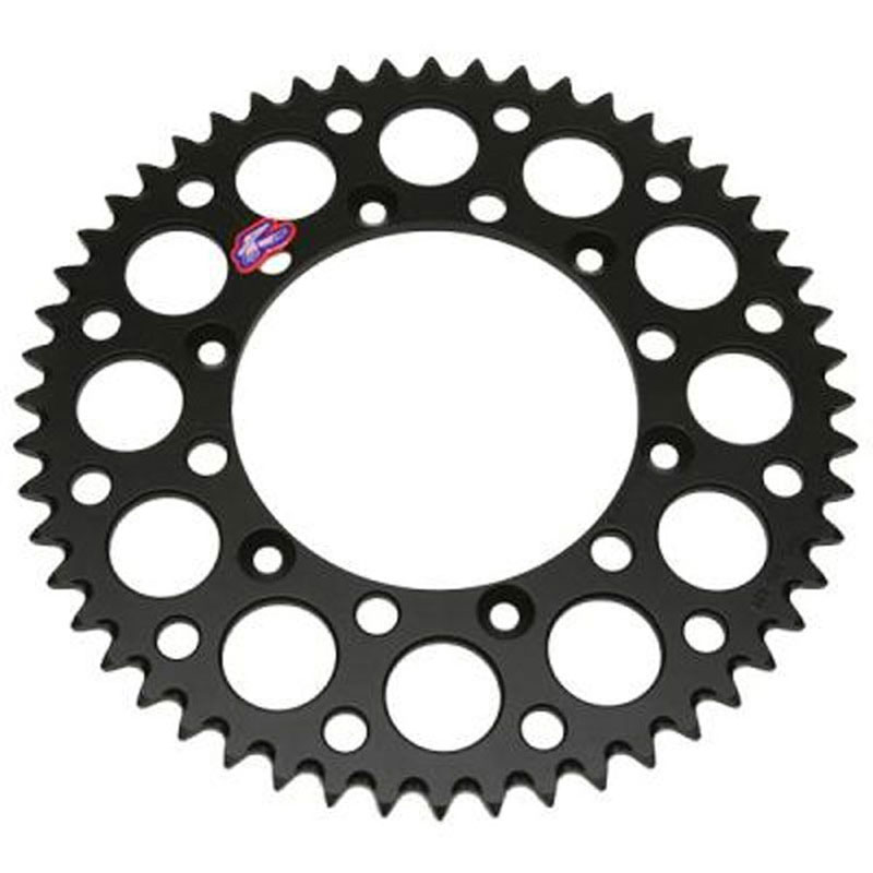 Couronne Renthal Ultra light Anodise noir Anti boue 51 dents