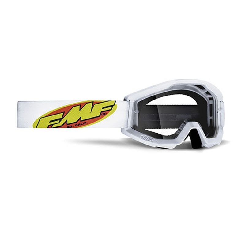 Image of Masque cross FMF VISION ENFANT POWERBOMB CORE WHITE
