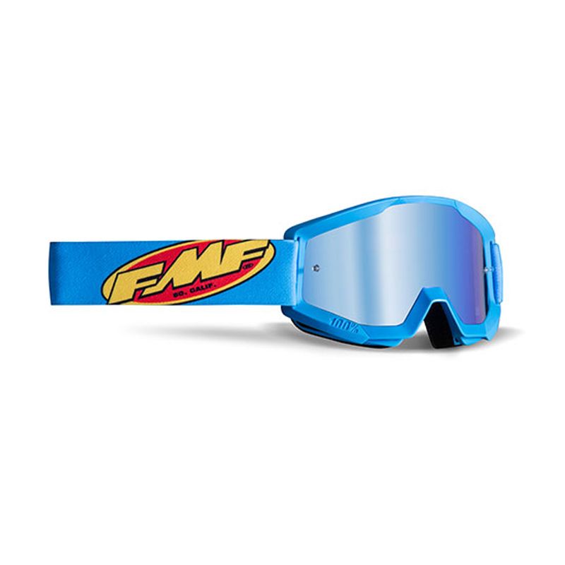Image of Masque cross FMF VISION ENFANT POWERBOMB CORE CYAN - ECRAN IRIDIUM BLEU