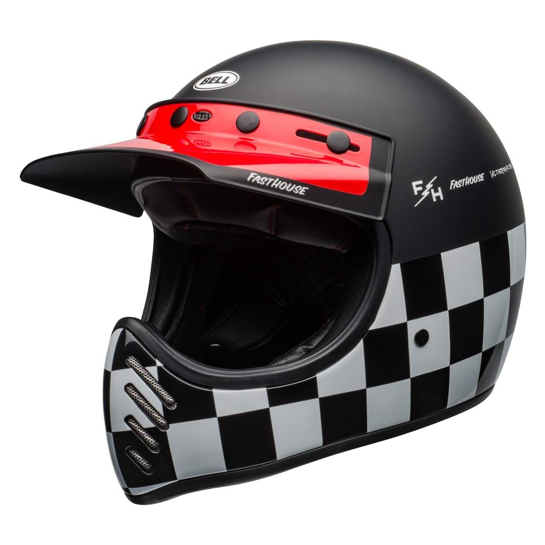 Casque Bell MOTO-3 - FASTHOUSE CHECKERS
