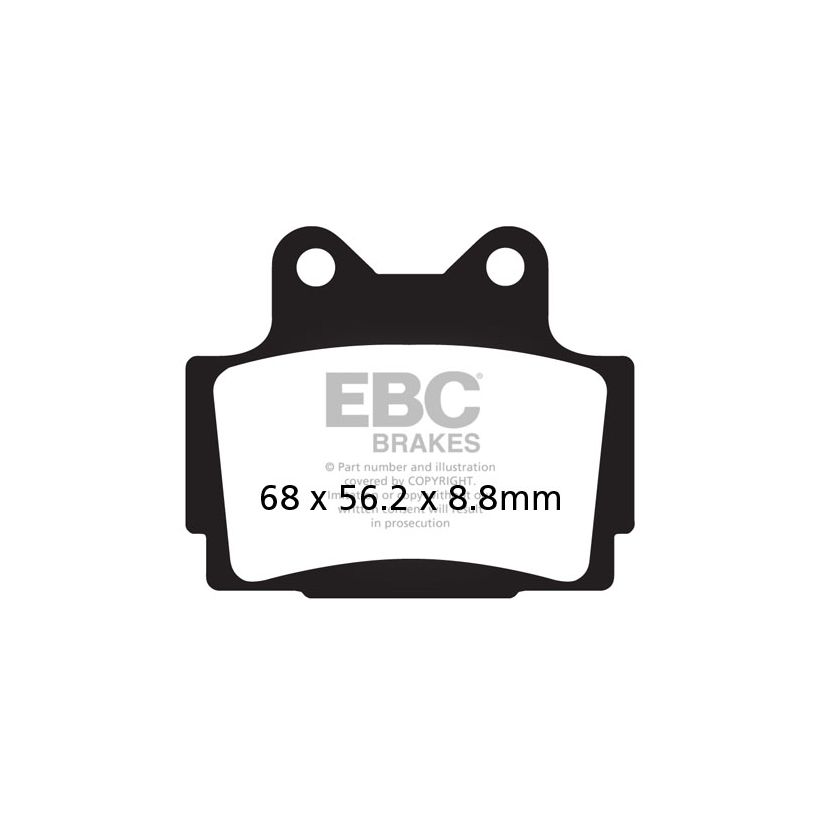 Plaquettes de freins EBC Sinter Métal Fritté avant/arrière (selon modèle)