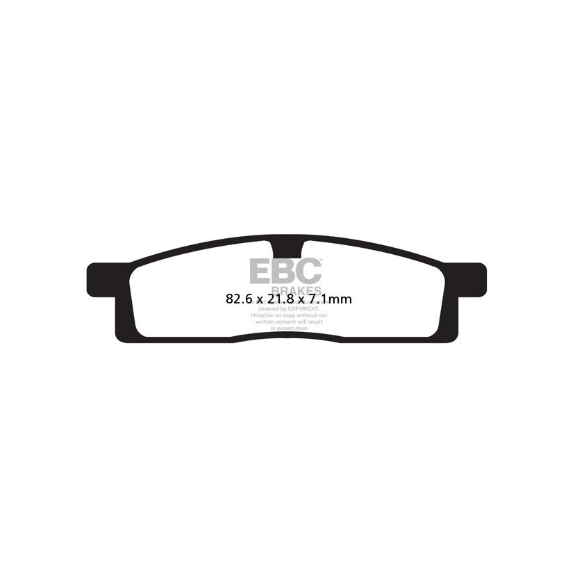 Plaquettes de freins EBC Sinter Métal Fritté avant