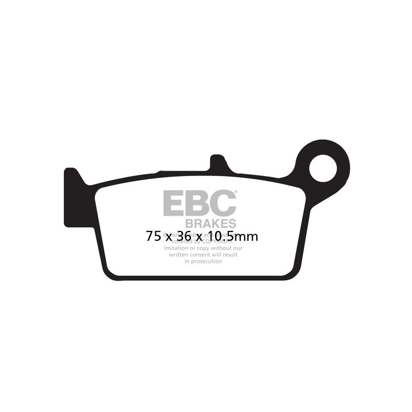 Plaquettes de freins EBC Organique arrière