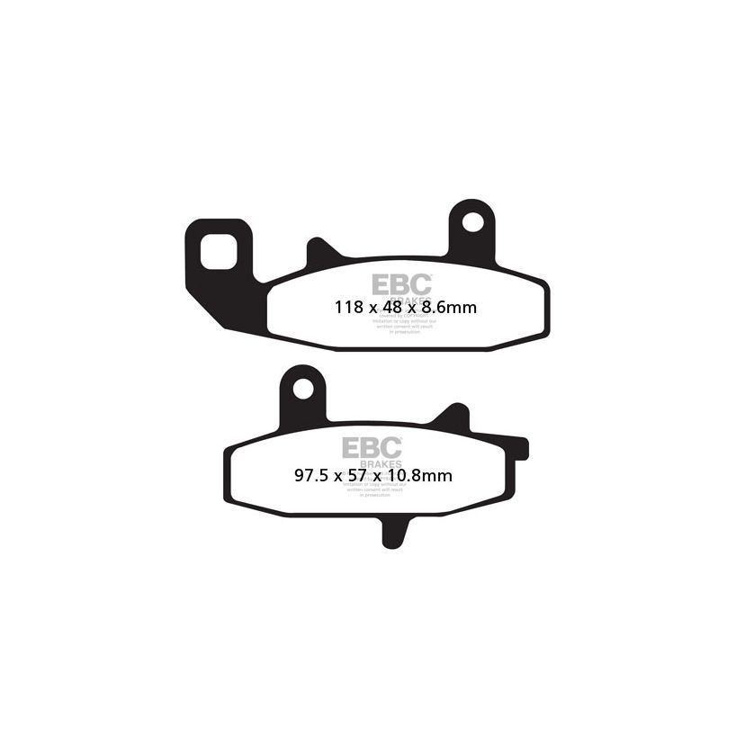 Plaquettes de freins EBC Sinter Métal Fritté avant