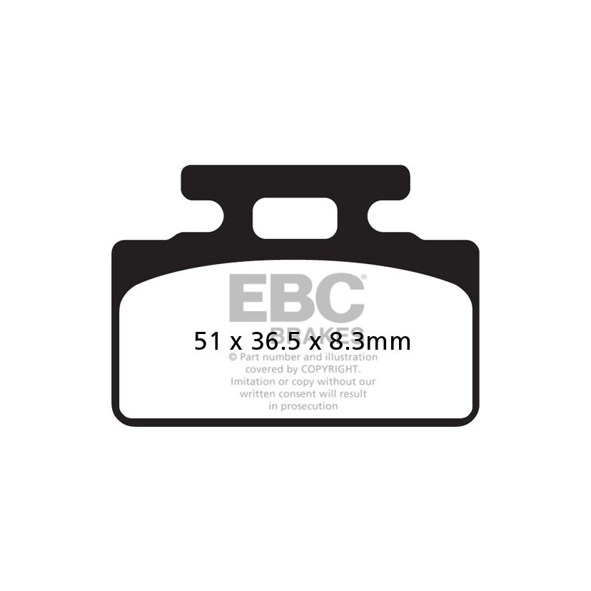 Plaquettes de freins EBC Organique arrière