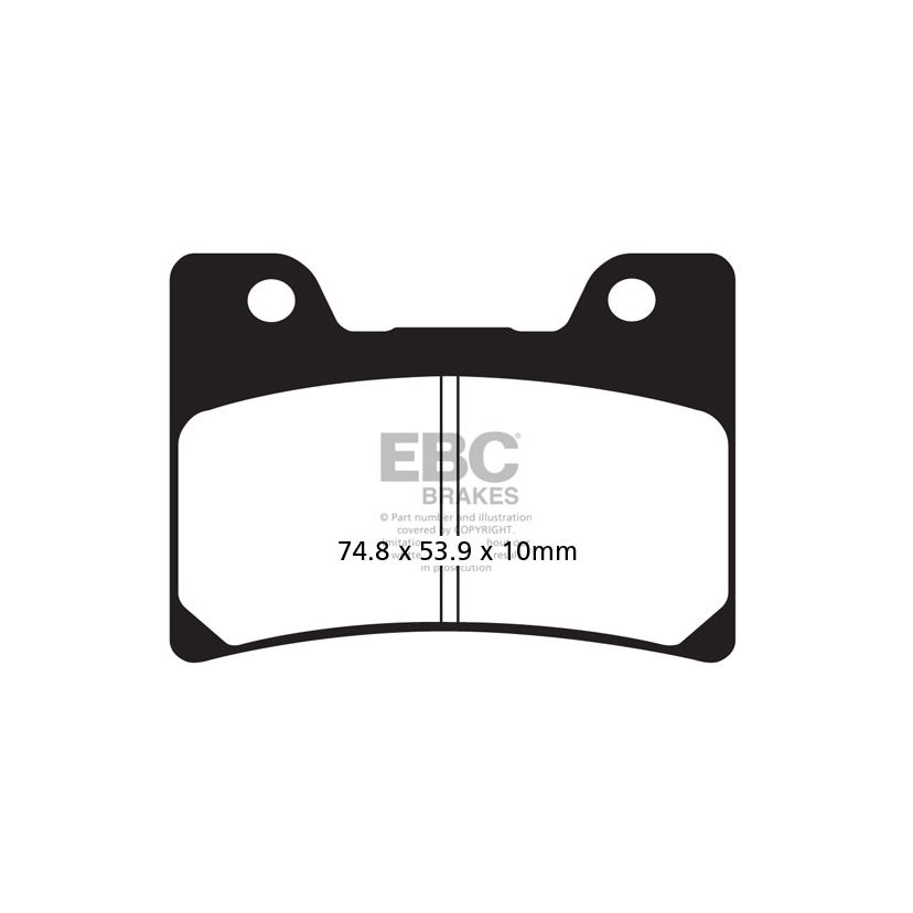 Plaquettes de freins EBC Sinter Métal Fritté avant