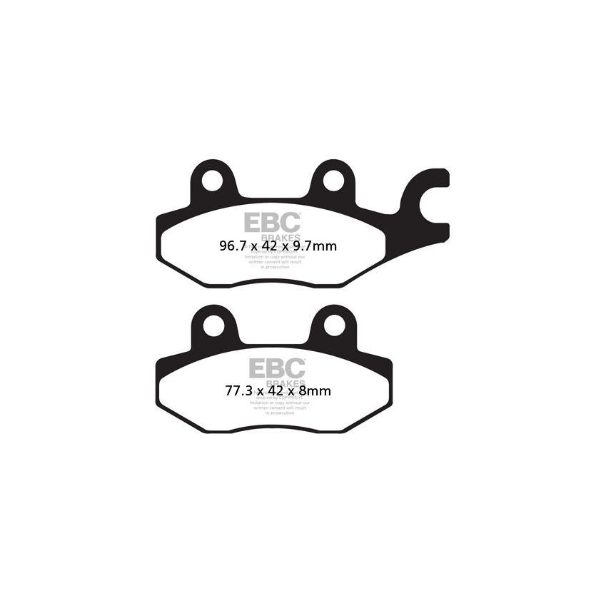 Plaquettes de freins EBC Organique arrière