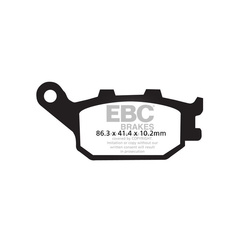 Image of Plaquettes de freins EBC Organique arrière (spécial ABS selon modèle)
