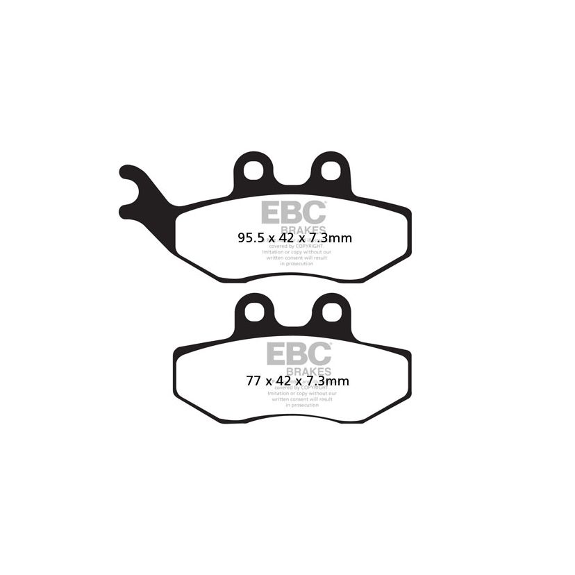 Plaquettes de freins EBC Sinter Métal Fritté avant