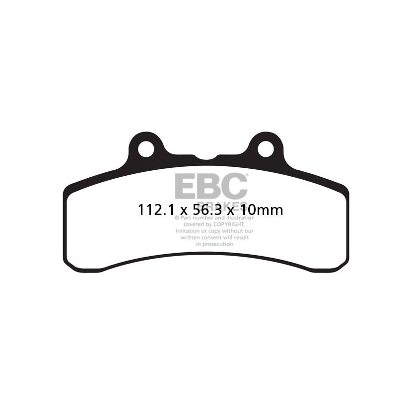 Plaquettes de freins EBC Organique avant