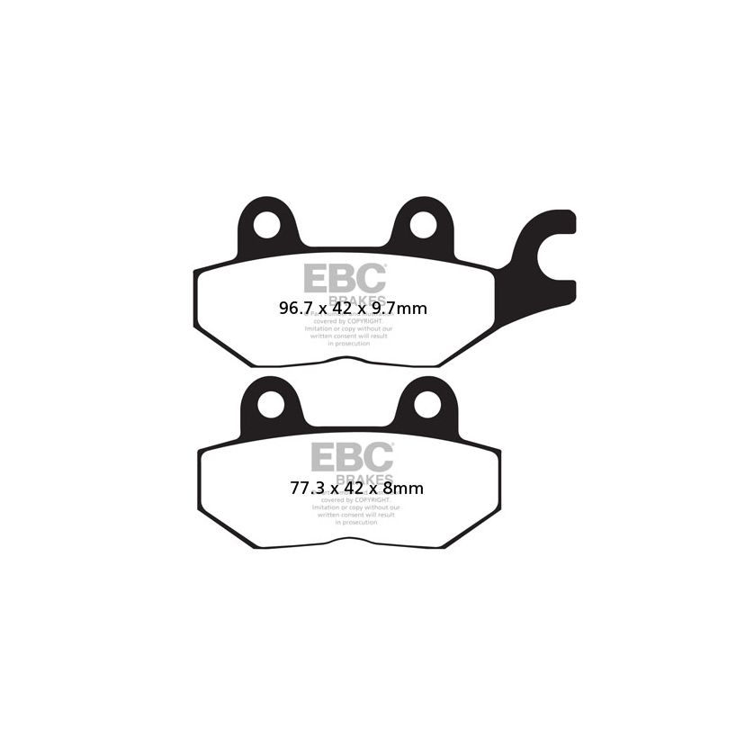 Plaquettes de freins EBC Sinter Métal Fritté arrière