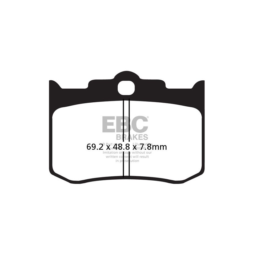 Plaquettes de freins EBC Sinter Métal Fritté avant/arrière (selon modèle)
