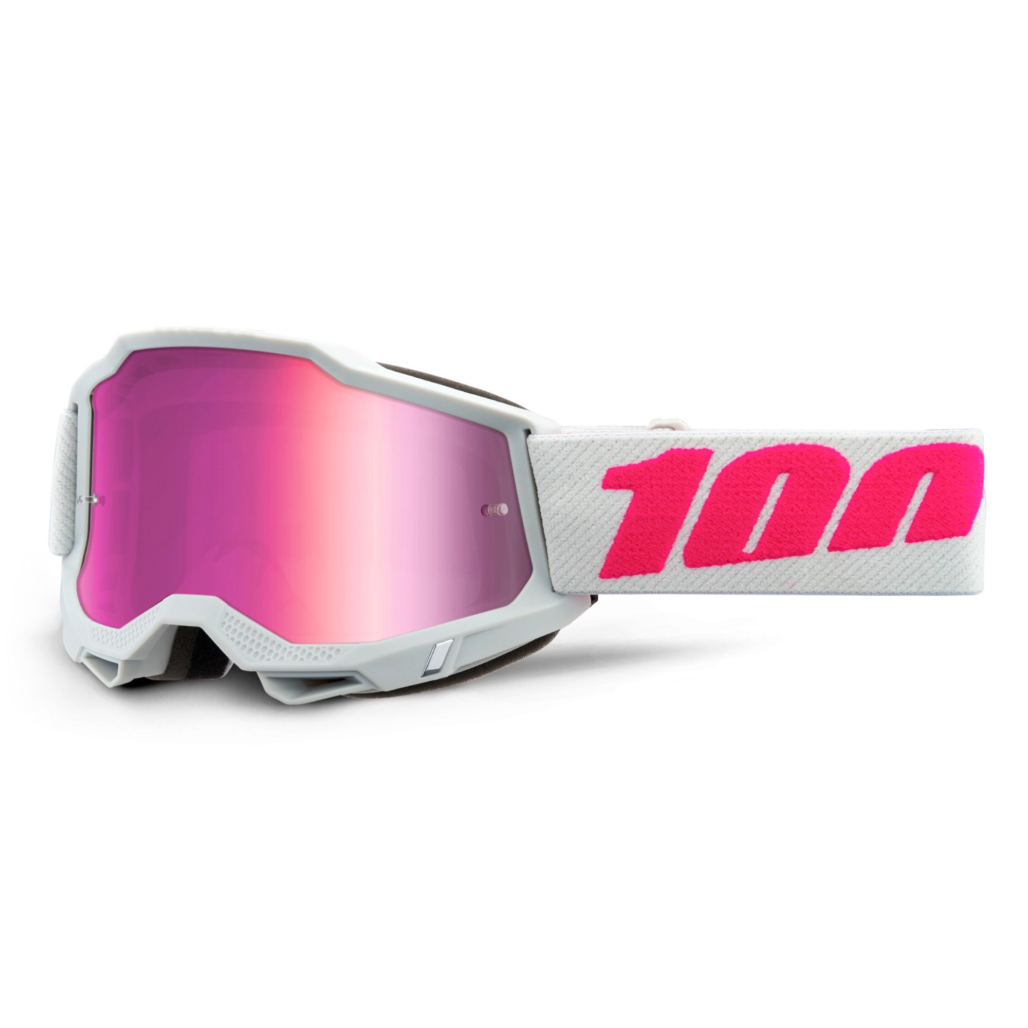 Masque cross 100% ACCURI 2 - KEETZ - IRIDIUM PINK - ENFANT