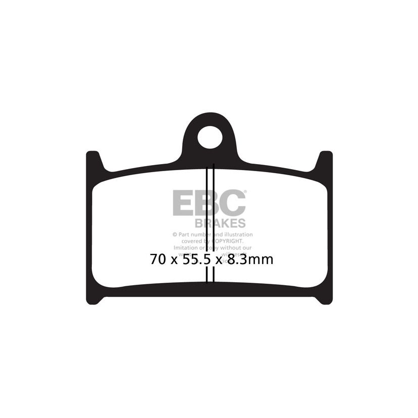 Plaquettes de freins EBC Organique avant