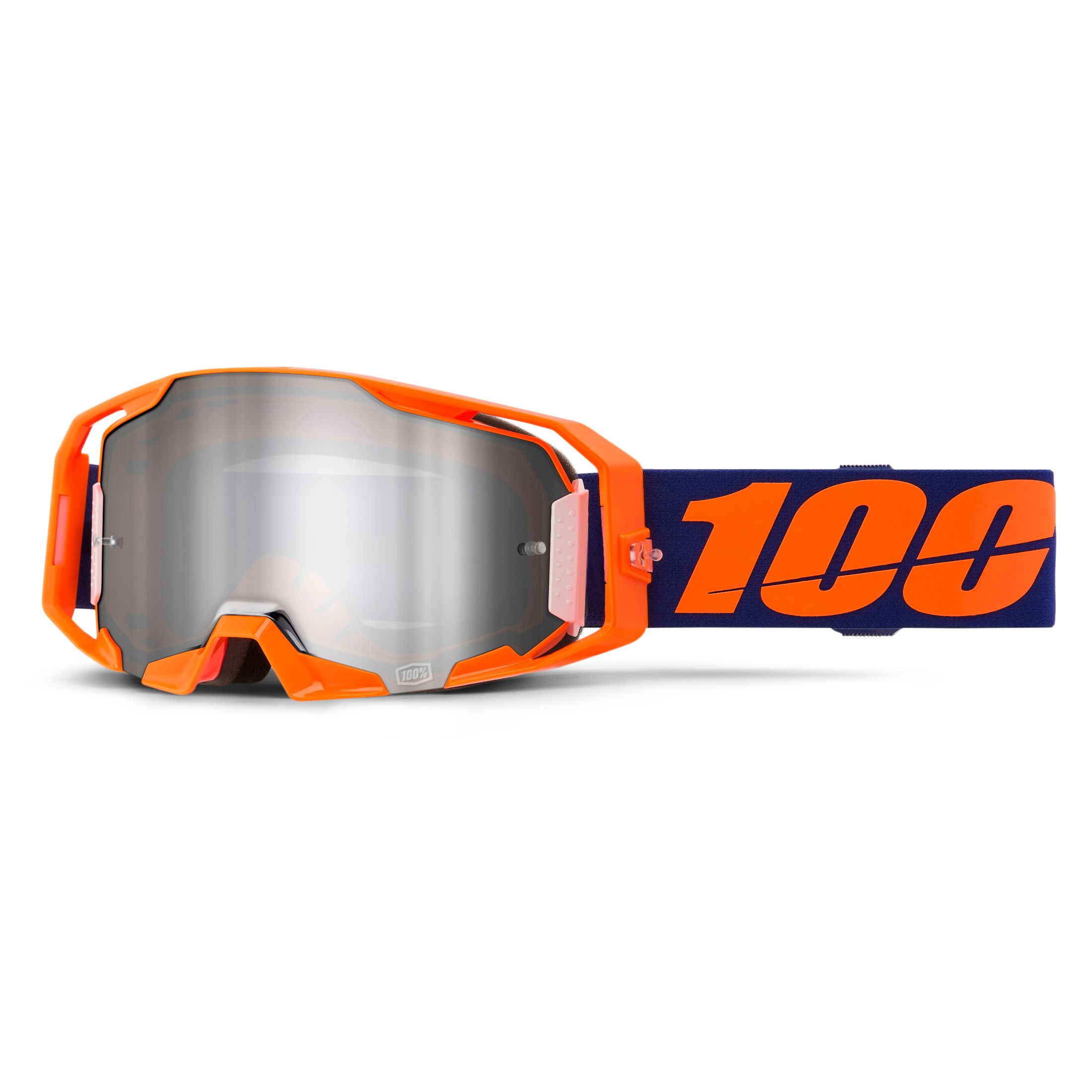Masque cross 100% ARMATIC - Ecran Mirror Silver 2025