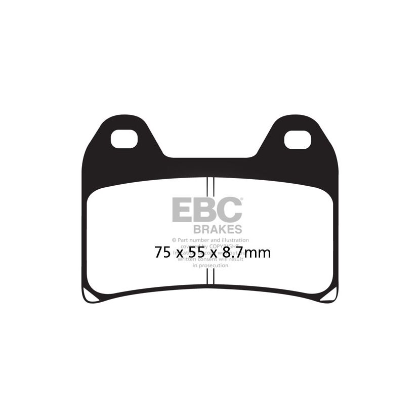 Plaquettes de freins EBC Organique avant