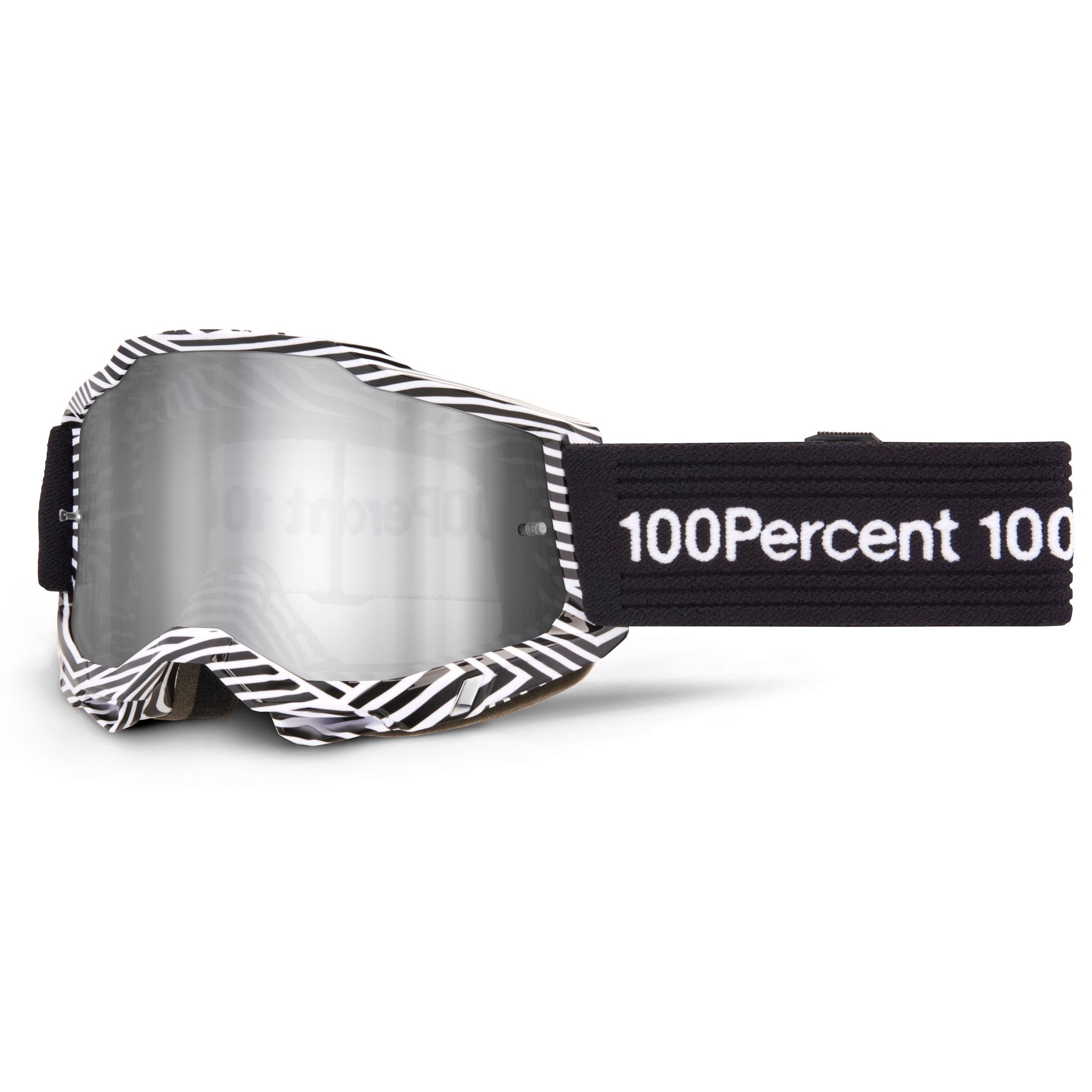 Masque cross 100% ACCURI 2 SAMBA- Ecran Mirror Silver 2026