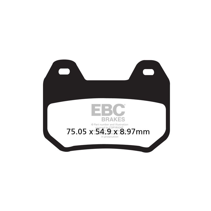 Plaquettes de freins EBC Organique arrière