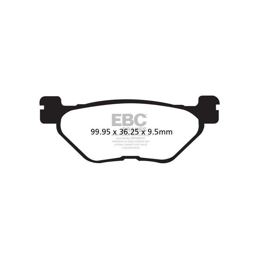 Plaquettes de freins EBC Organique arrière