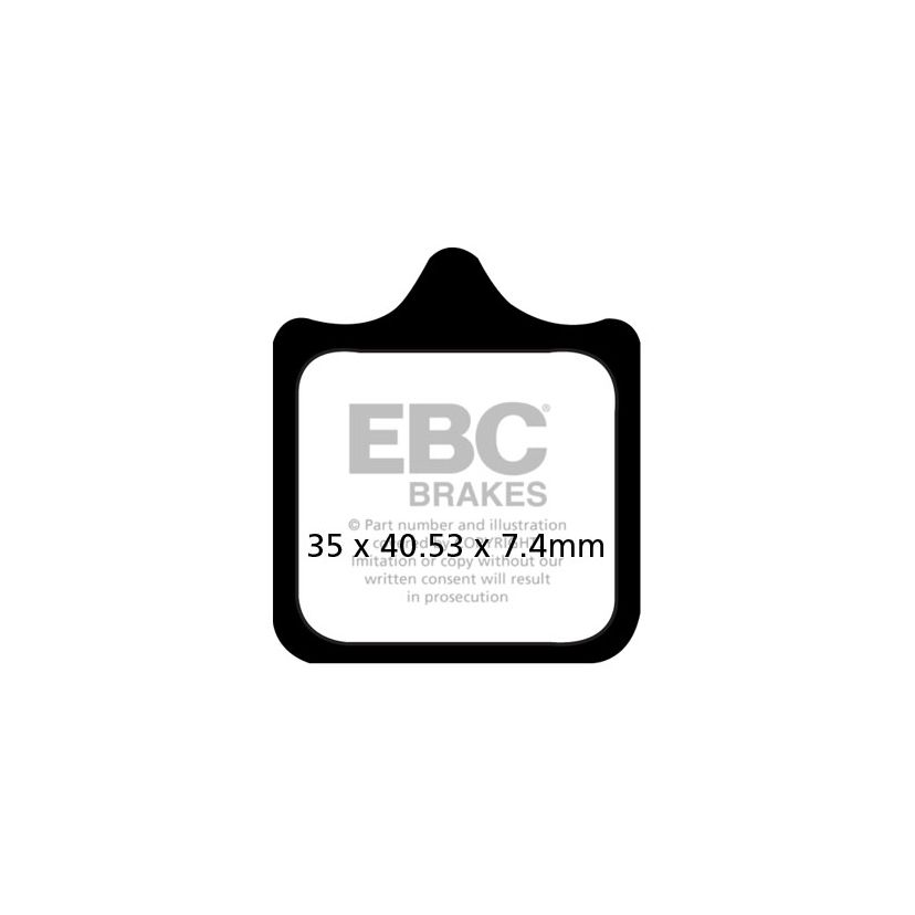 Plaquettes de freins EBC Sinter Métal Fritté avant