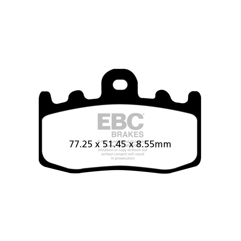 Plaquettes de freins EBC Sinter Métal Fritté avant (spécial ABS selon modèle)