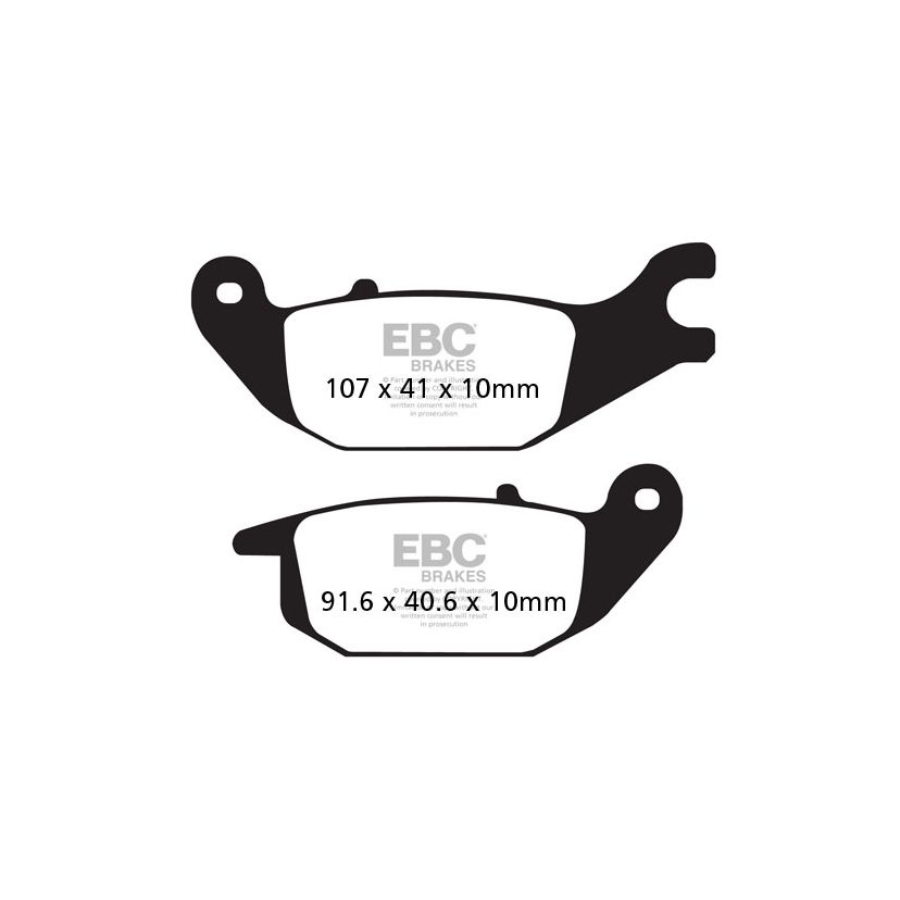 Plaquettes de freins EBC Organique arrière