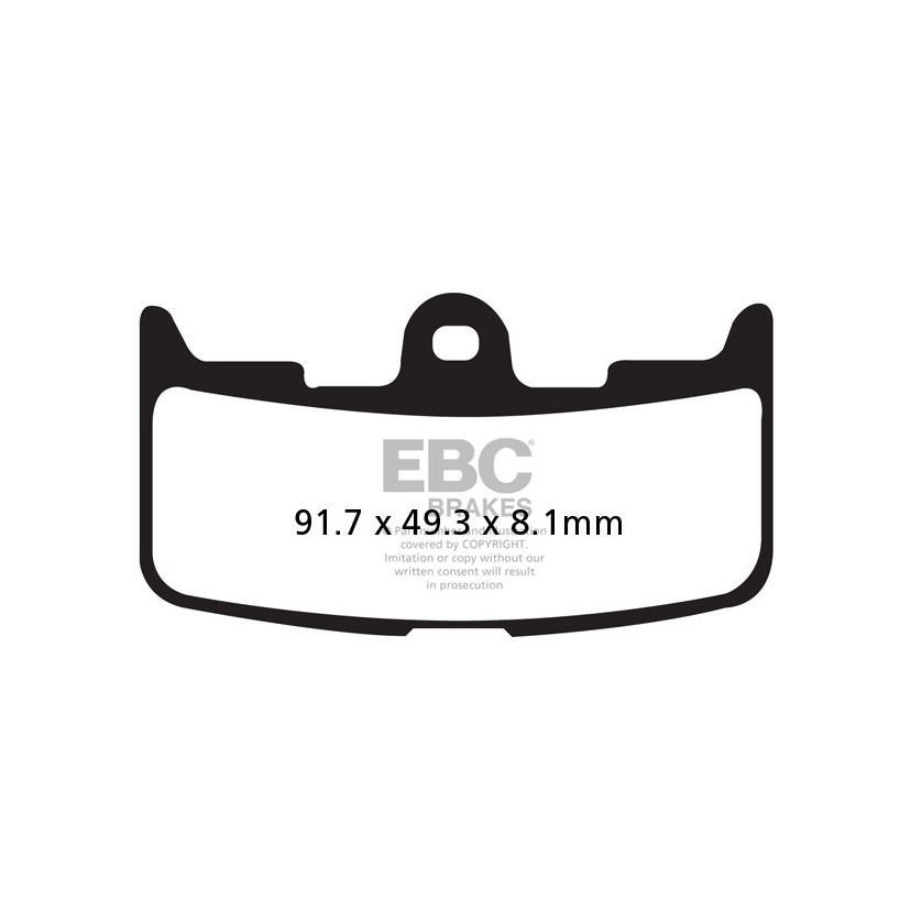 Plaquettes de freins EBC Sinter Métal Fritté avant