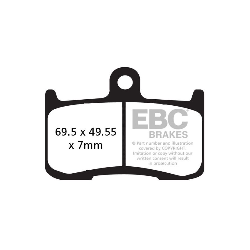 Plaquettes de freins EBC Sinter Métal Fritté avant