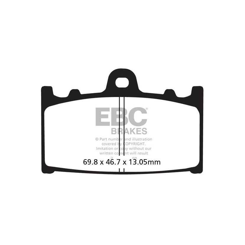 Plaquettes de freins EBC Organique arrière