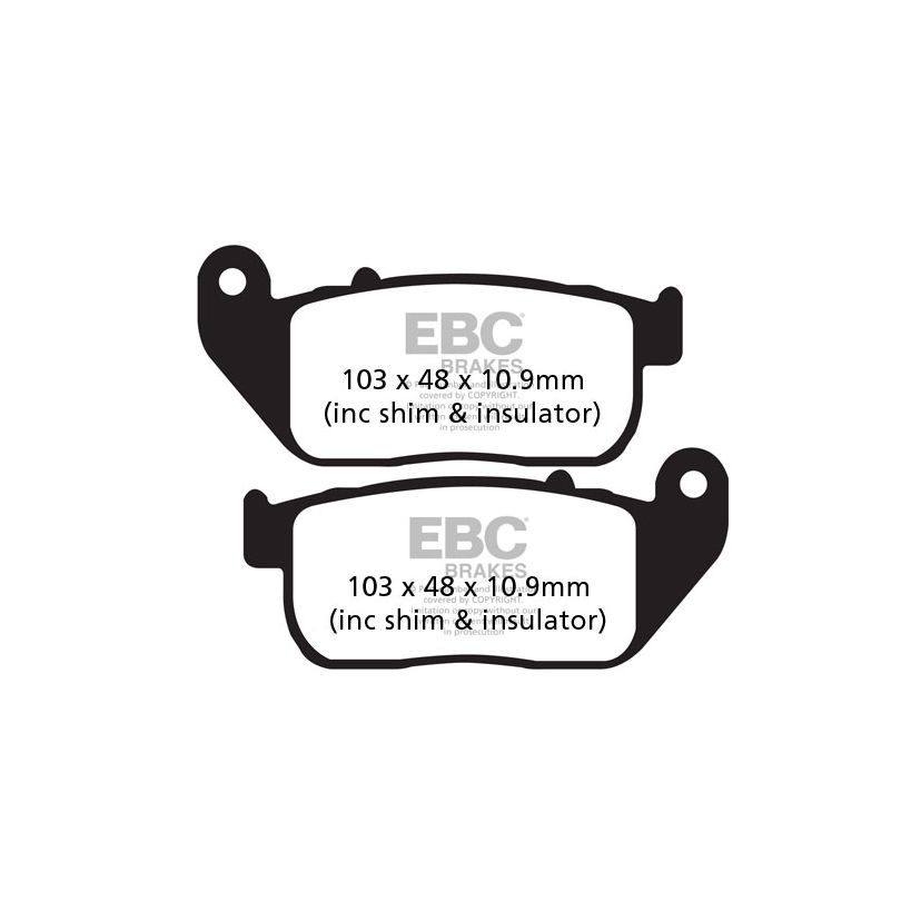 Plaquettes de freins EBC Sinter Métal Fritté avant