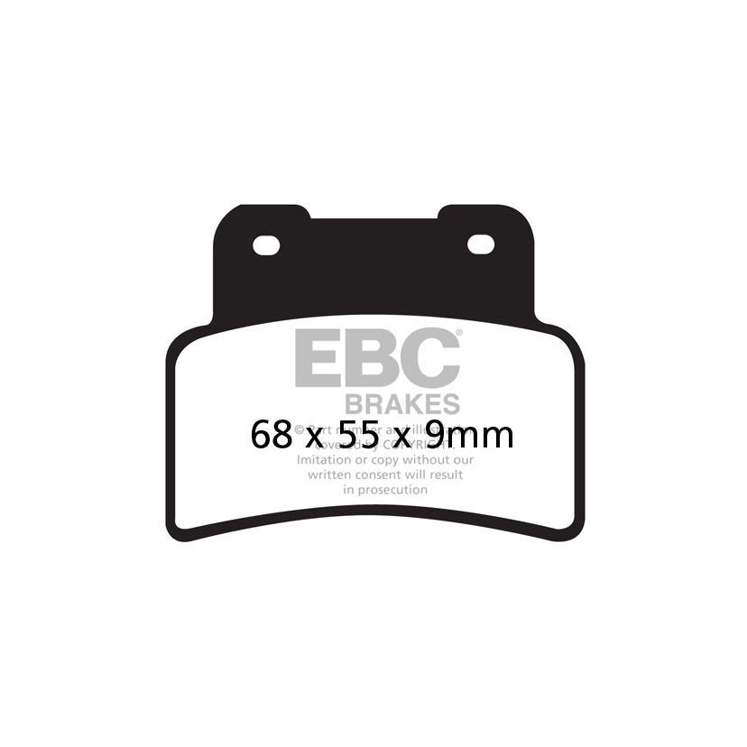 Plaquettes de freins EBC Organique avant