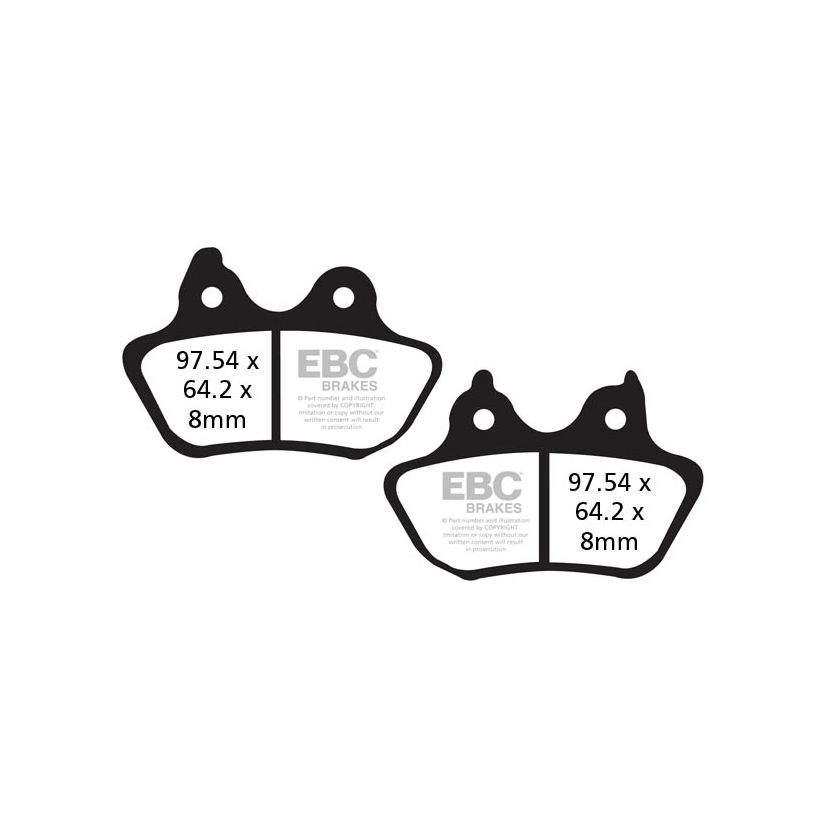 Plaquettes de freins EBC Organique arrière