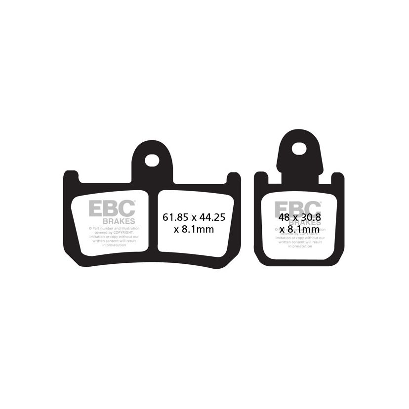 Plaquettes de freins EBC Sinter Métal Fritté avant