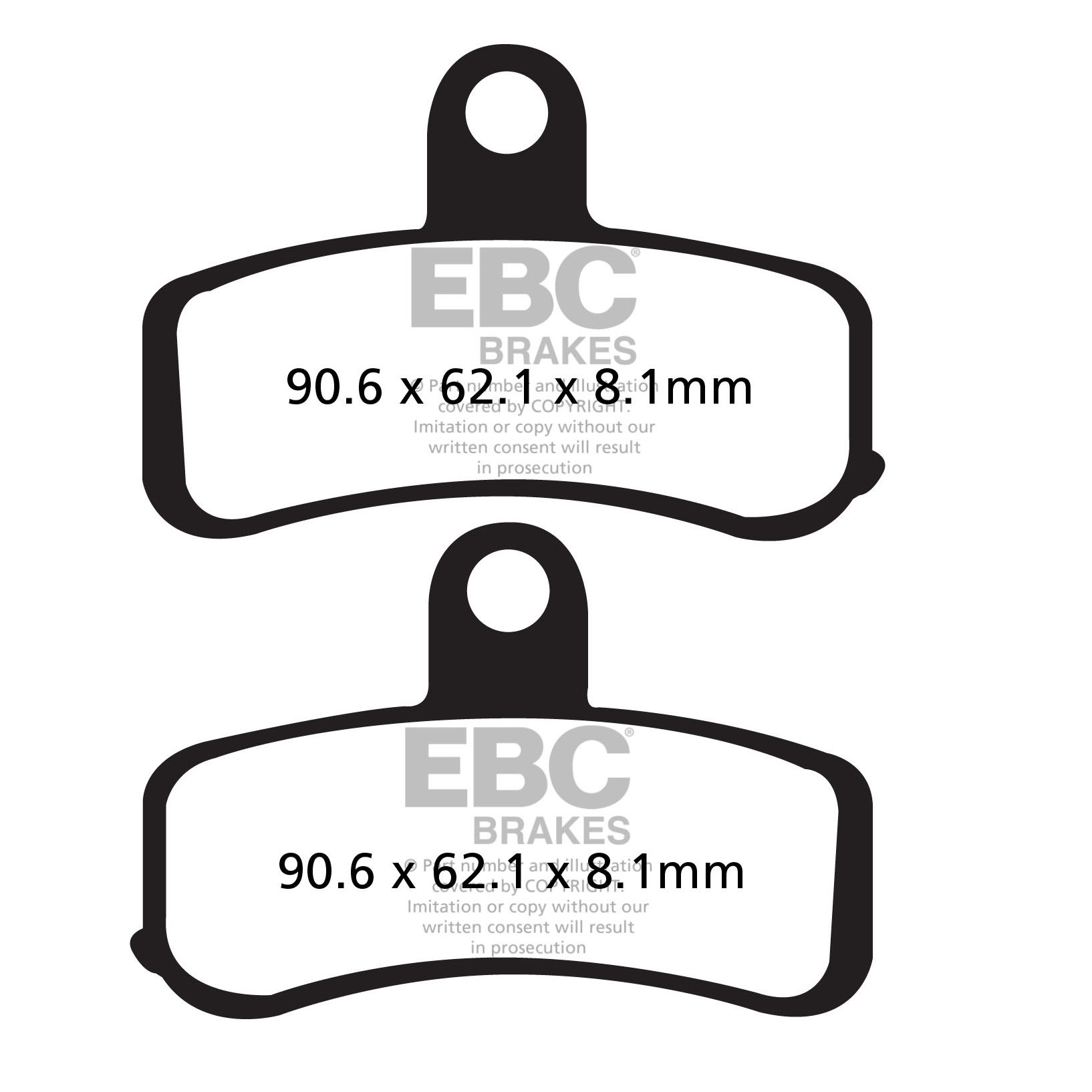 Plaquettes de freins EBC Sinter Métal Fritté avant