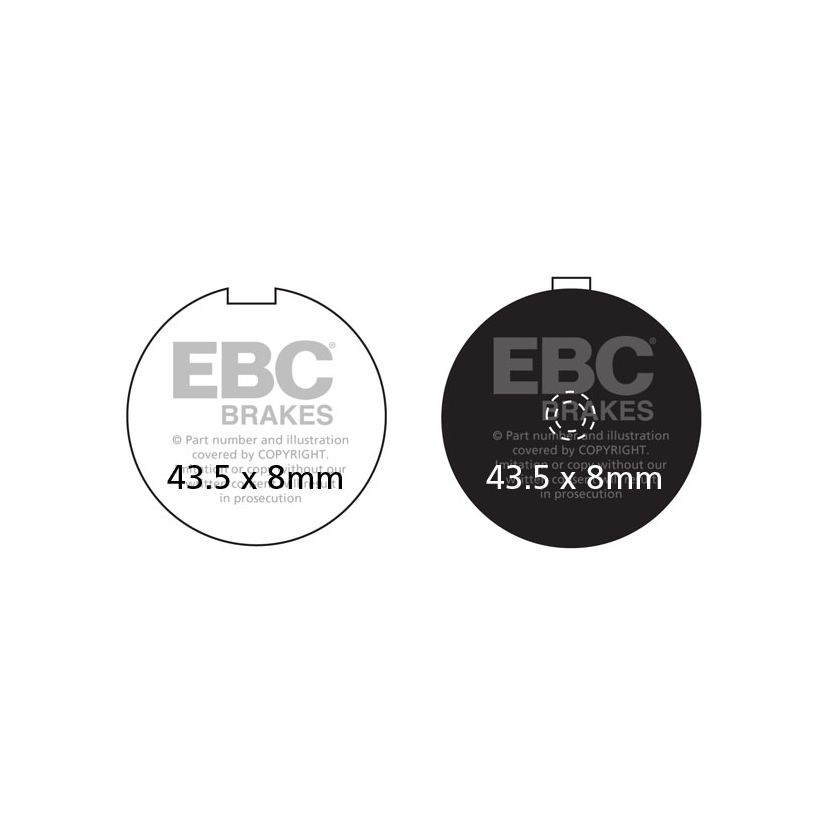 Plaquettes de freins EBC Organique avant