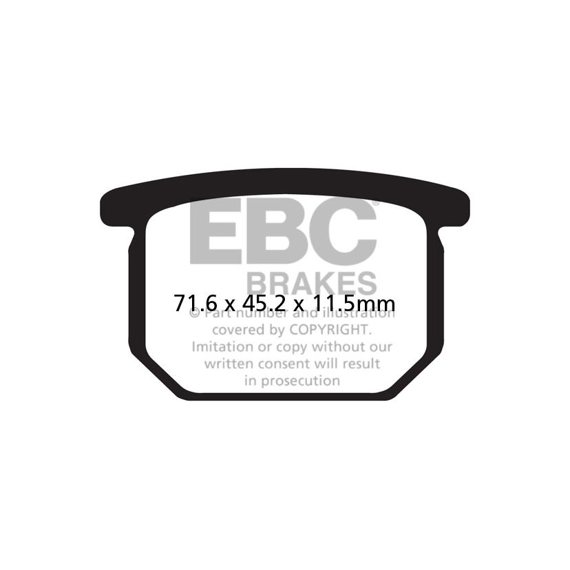 Plaquettes de freins EBC Organique avant