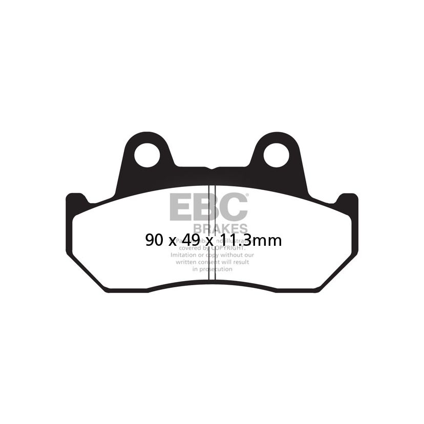 Plaquettes de freins EBC Sinter Métal Fritté avant/arrière (selon modèle)