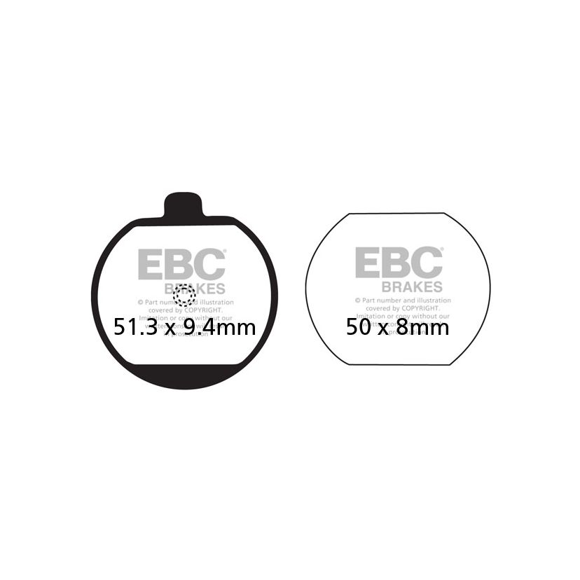 Plaquettes de freins EBC Organique avant