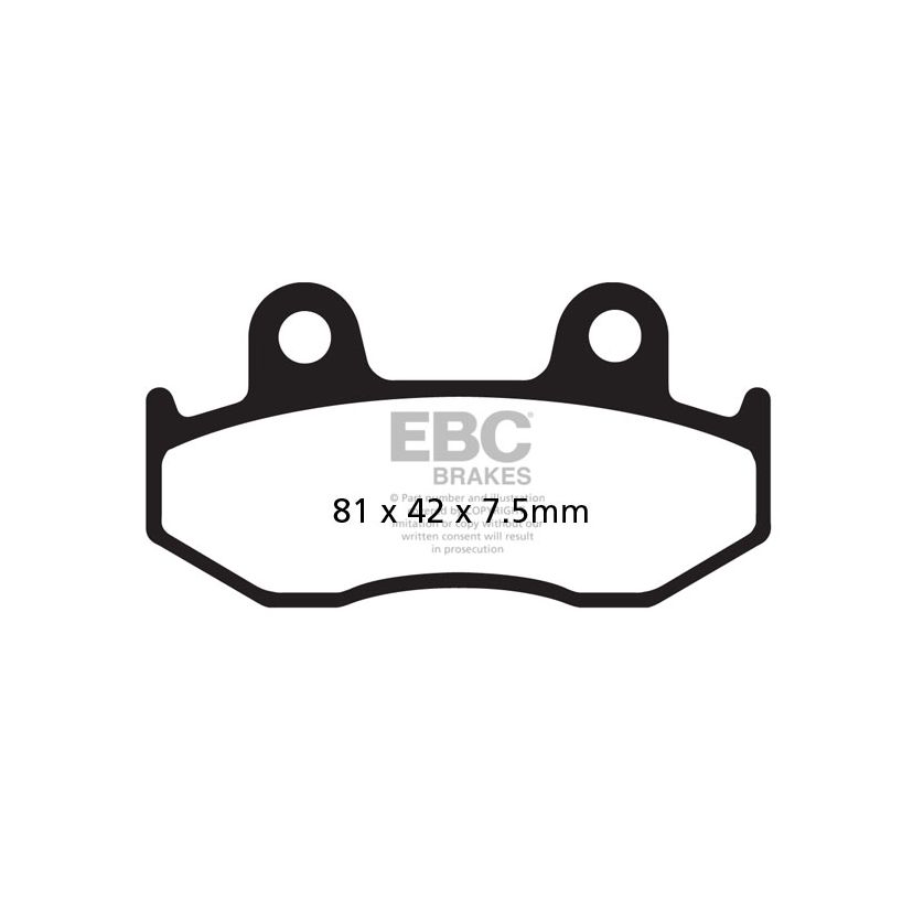 Plaquettes de freins EBC Organique avant