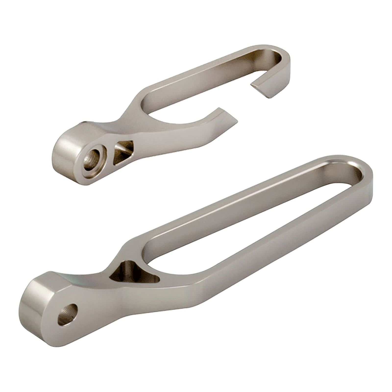 Guide de durite Bike It titane, petit, 52 mm de longueur