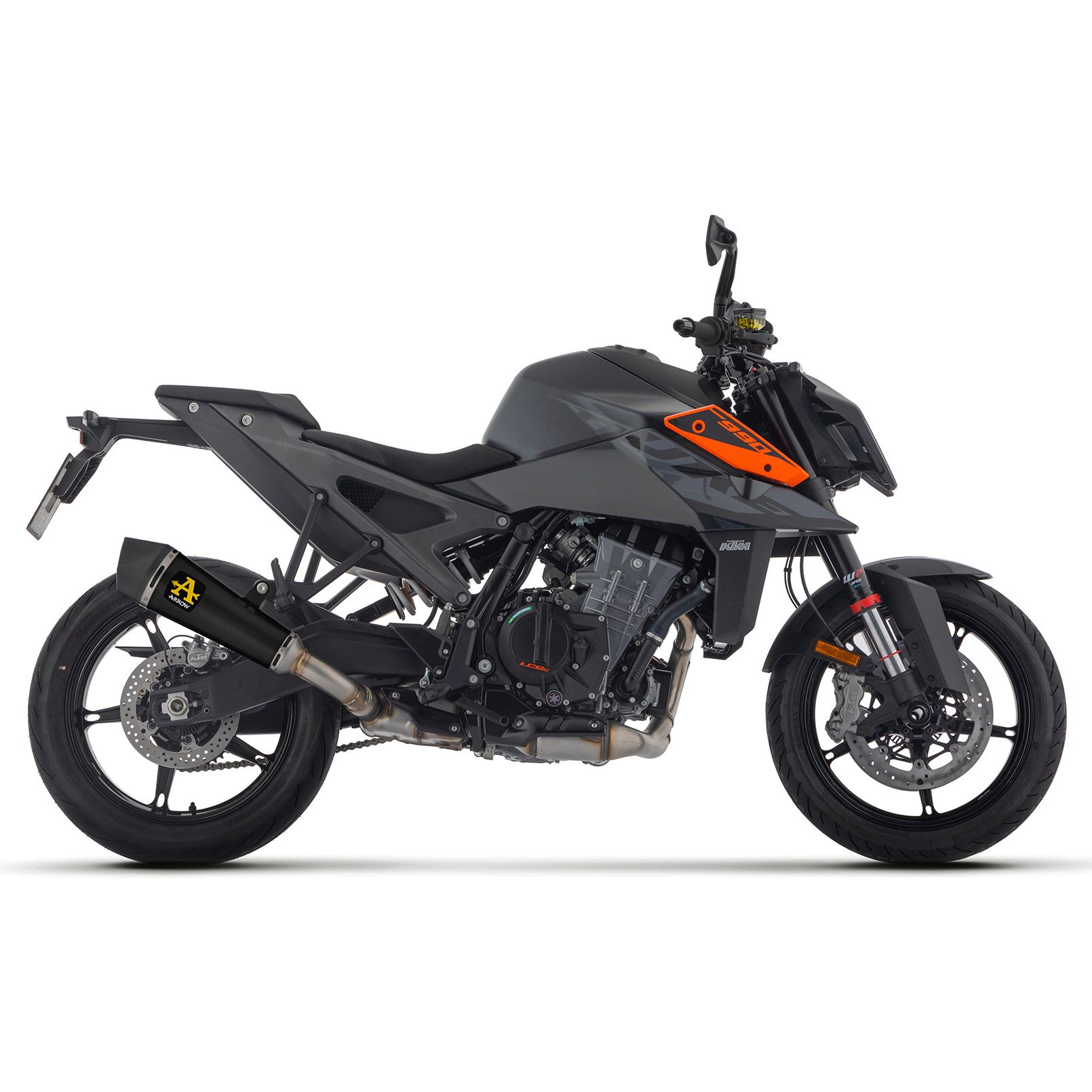 Silencieux Arrow X-KONE inox dark embout carbone