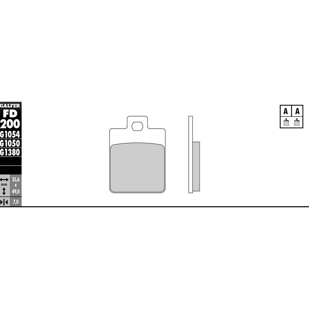 Plaquettes de freins Galfer Sinter Métal Fritté avant