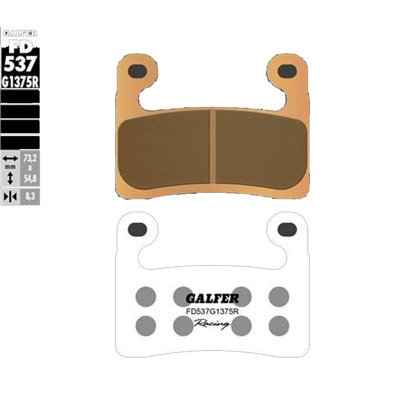 Plaquettes de freins Galfer Sinter Métal Fritté Avant