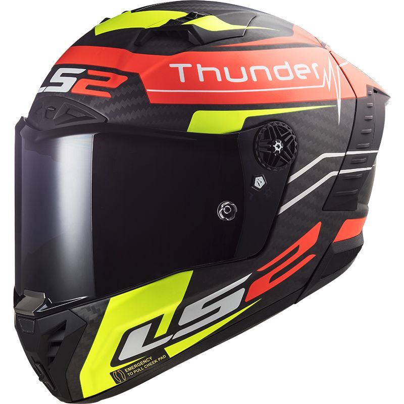 Image of Casque LS2 FF805 THUNDER CARBON - BLACK ATTACK