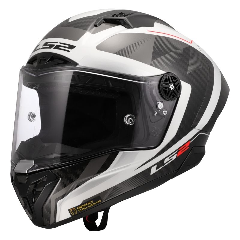LS2 Casque intégral LS2 FF805 THUNDER GP AERO RAUTE — gris et blanc