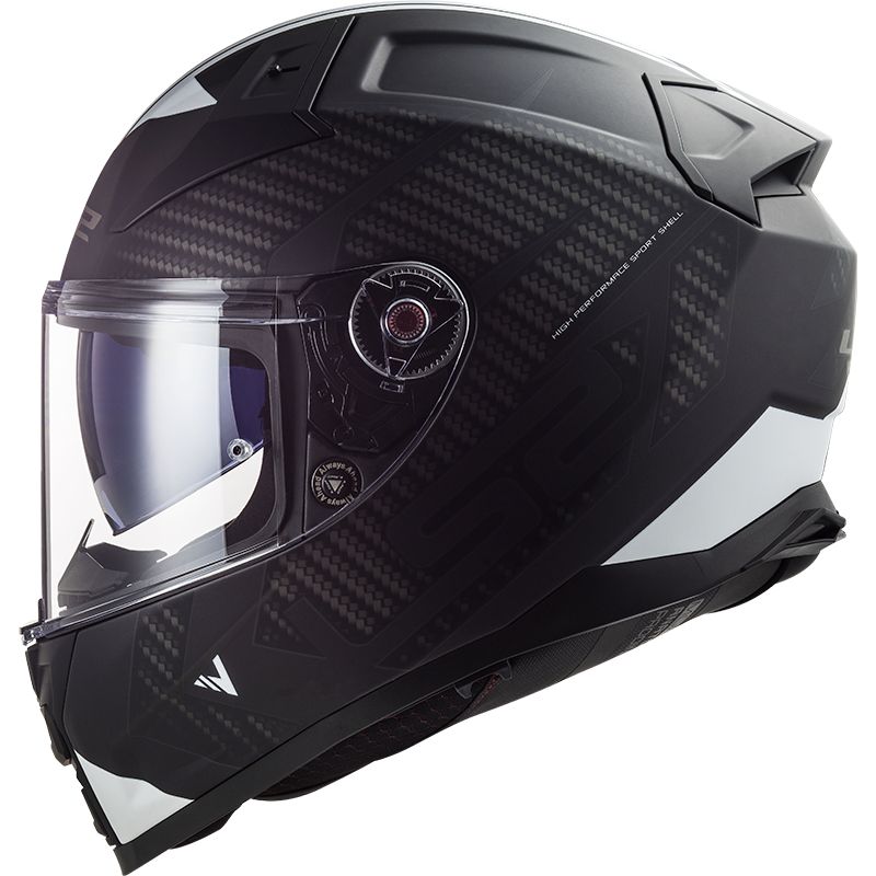 LS2 Casque intégral LS2 FF811 - VECTOR II - SPLITTER — noir et blanc