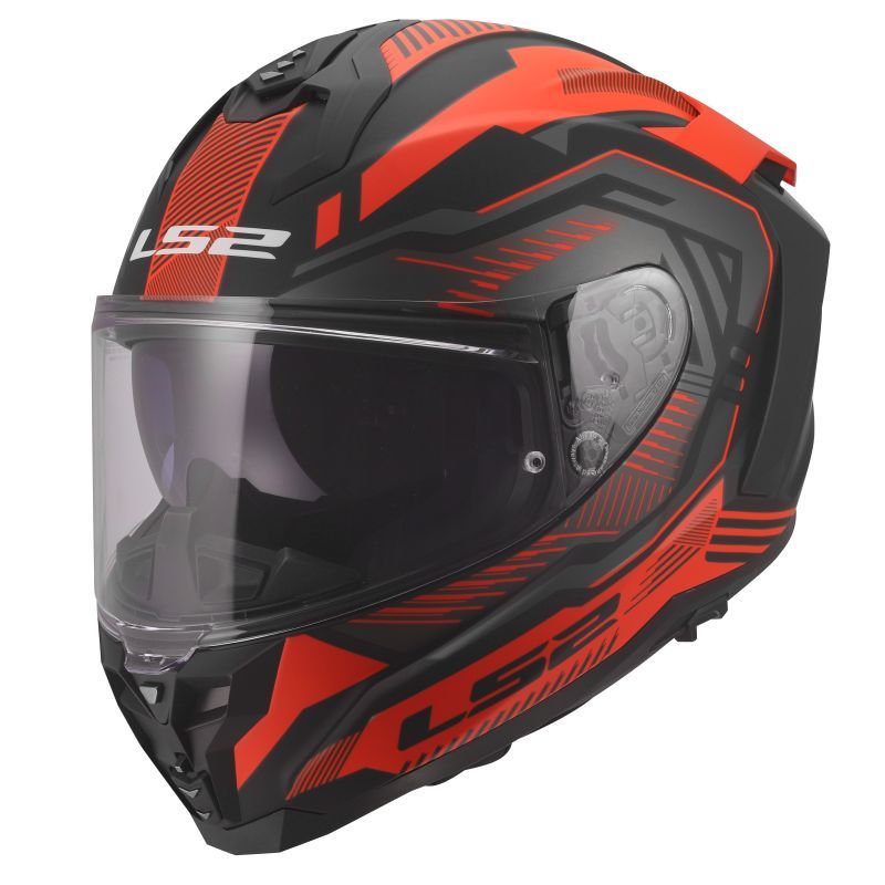 LS2 Casque intégral LS2 FF817 CHALLENGER II- DRAVIX — noir et rouge