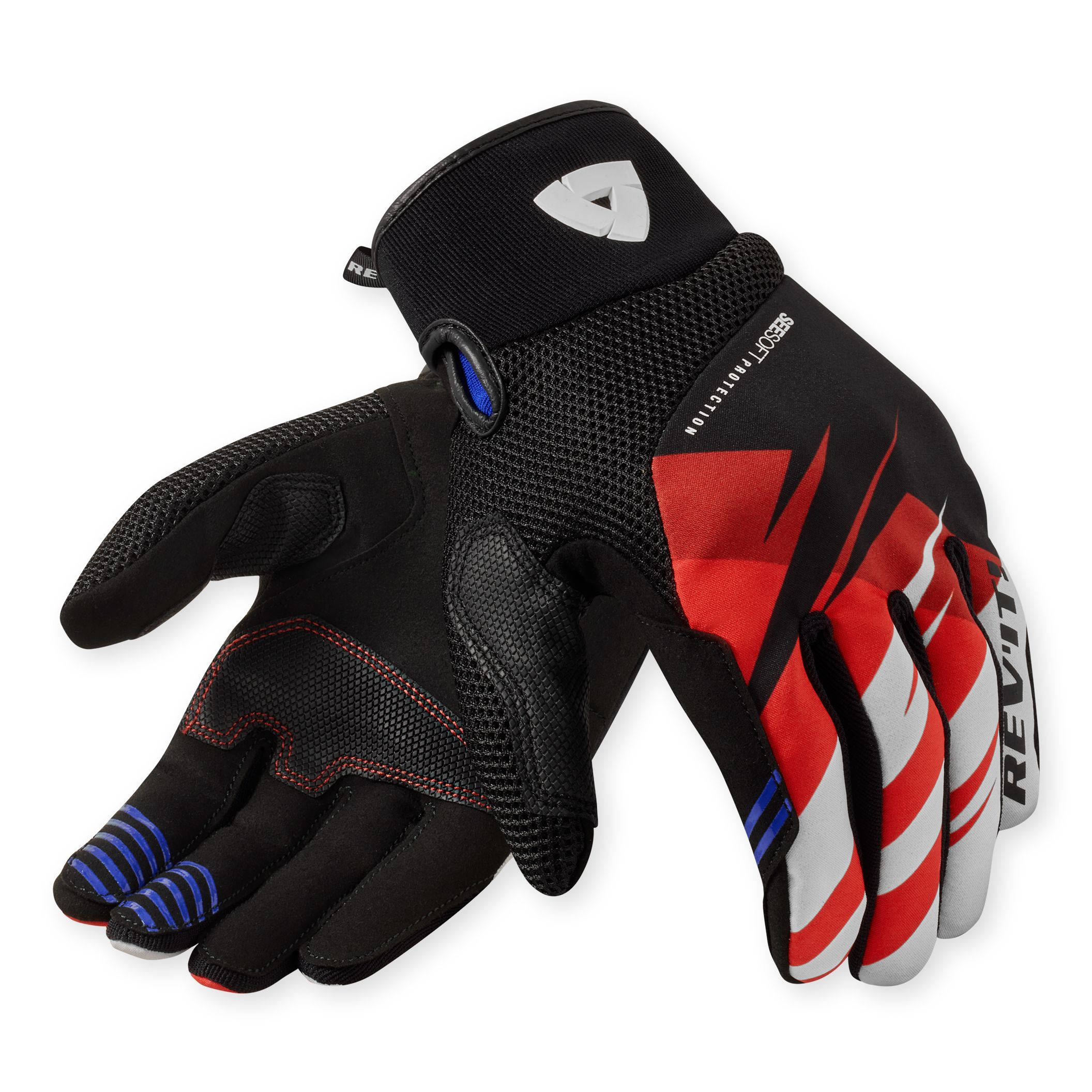 REVIT Gants Rev it SURGE — noir et rouge